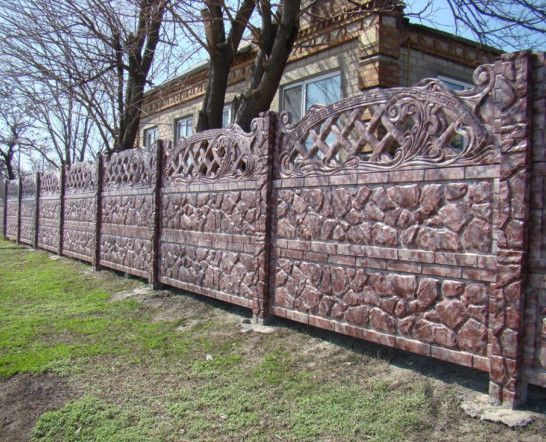 Кольорові бетонні паркани (Граніліт). Фото - 150